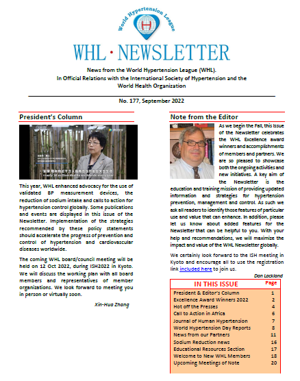 whl newsletter cover