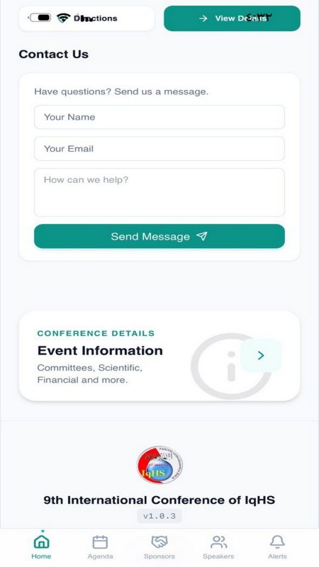 IqHS Conference Screenshot 3
